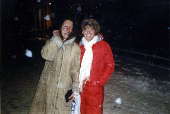 with Irina Gruschejawa,1991